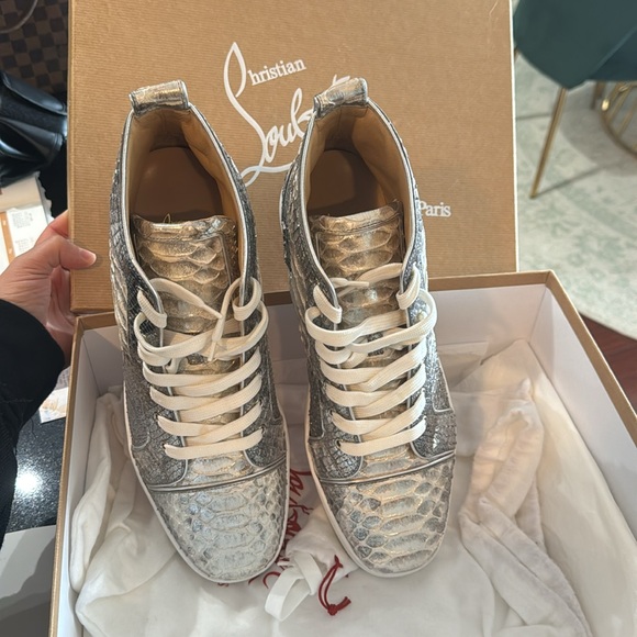 NEW NEVER WORN LOUBOUTIN SNEAKERS - Picture 3 of 12